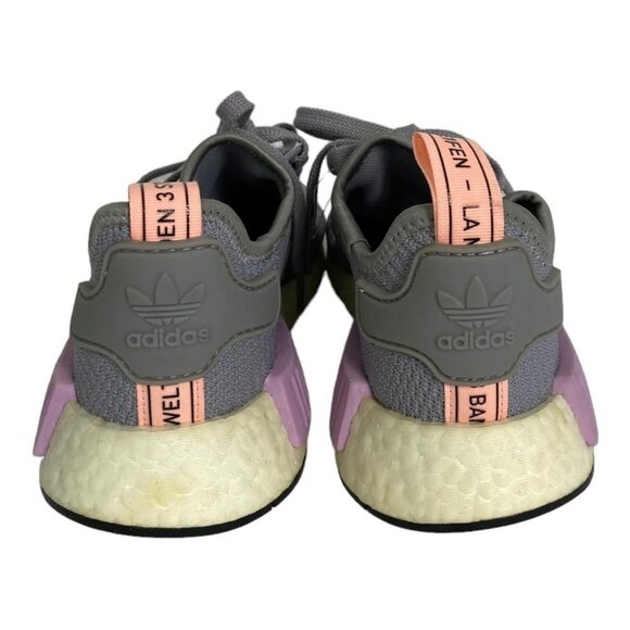 Adidas NMD R1 Running Shoes Grey Size 5.5 Sneakers Reflective Foam Cushioned NEW - Picture 10 of 11